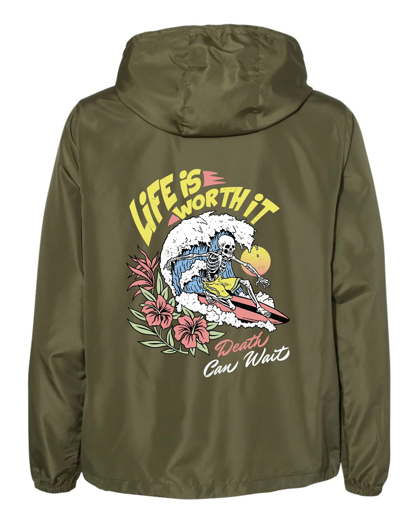 Life Is Worth It Windbreaker - Grit Clothing