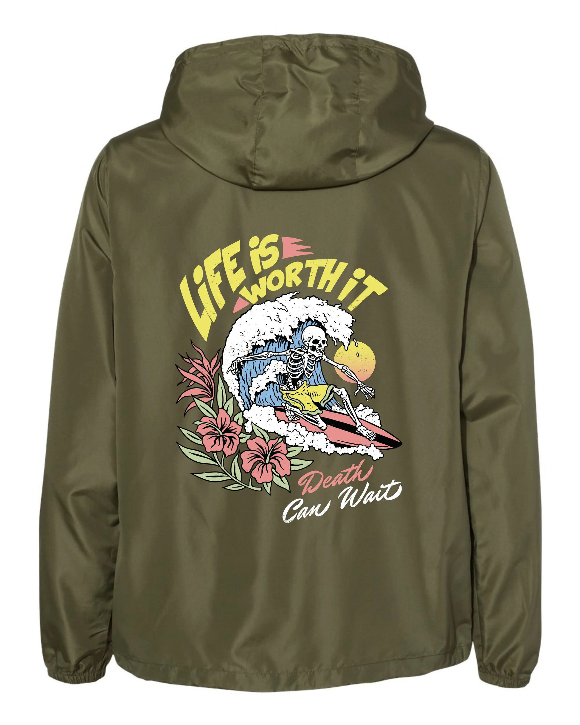 Life Is Worth It Windbreaker - Grit Clothing