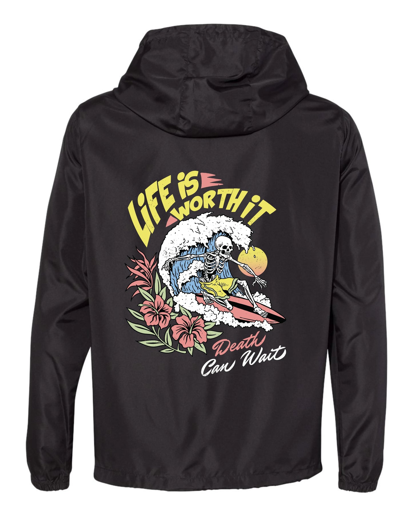 Life Is Worth It Windbreaker - Grit Clothing